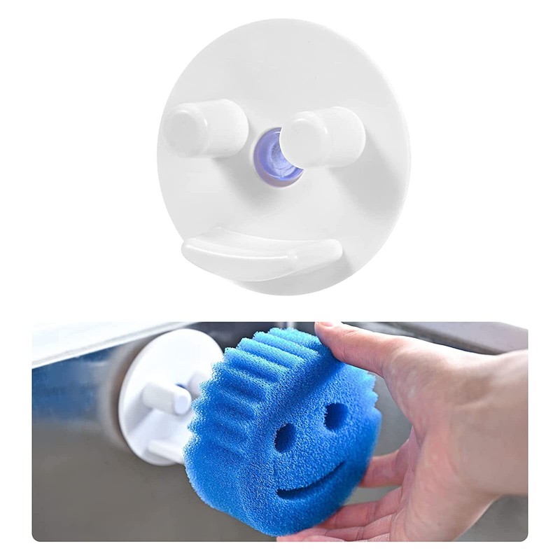 YPBEW Smiling Face Sponge Holder Suction Cup Installation Holding Smile