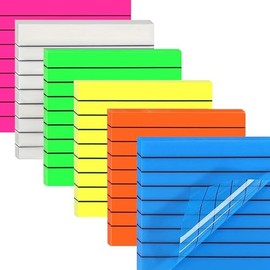 600 Hojas de Notas Adhesivas Transparentes, Sticky Notes Impermeable, Notas Adhesivas Removibles Translcidas, para Lectura, Oficina, Escuela,...      