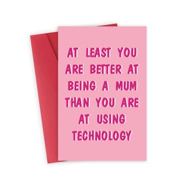 FSSDAS Funny Mother’s Day Card for Mom from Son Daughter, Mothers Day Gifts for Mom, Happy Mother Birthday Card