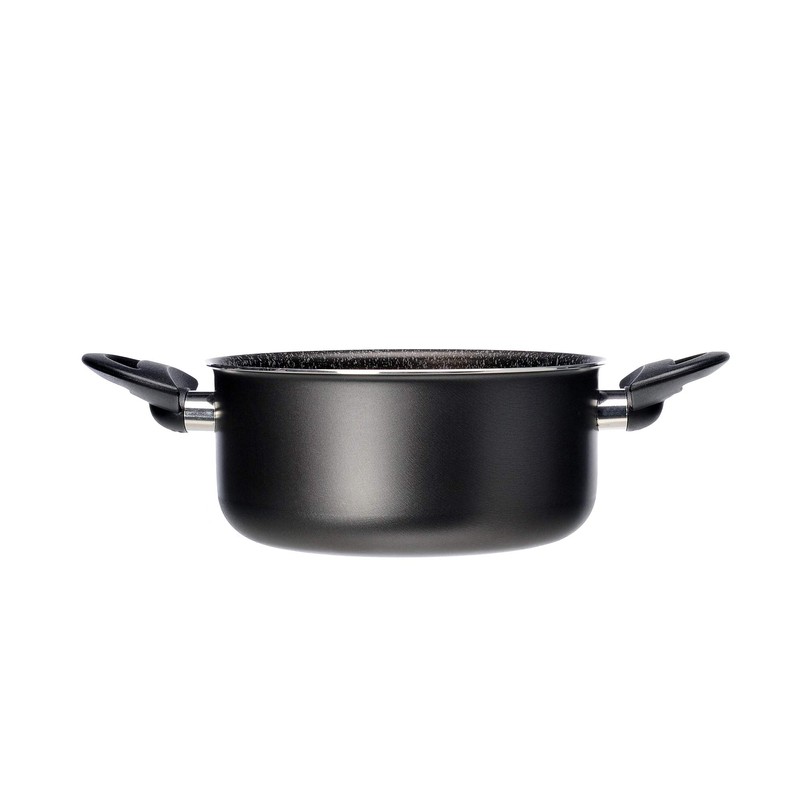 Alluflon Tradition Italy Casserole, Aluminium, black, 20 cm