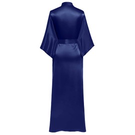 PRODESIGN Satin Kimono Robe with no Lace (Navyblue)