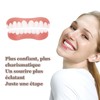 4 Pairs Dentures Cosmetic Smile Dentures Instant Scettar Plating Teeth