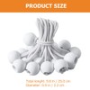 DOITOOL Ball Bungee Cords 10 Inch, 50Pack White Tarp Ball