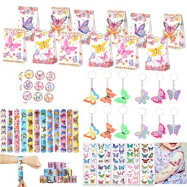 46Stück Geburtstag Mitgebsel Kinder, Schmetterling Party Deko Geburtstags Geschenk- kindergeburtstag gastgeschenke, Party Favors Kids Mitbringsel, Partyzubehör für Kinder, Outdoor Kinderspielzeug