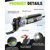 WORKPRO 400W Oscillating Multi-Tool, 6-Speed Corded Power Saw with LED