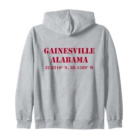 Gainsville Alabama Koordinaten Souvenir Kapuzenjacke