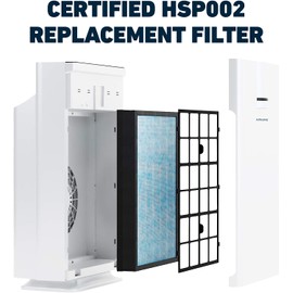 HATHASPACE HSP002 H13 True HEPA Filter Replacement, 4-Stage Air Purifier Filter with Activated Carbon, Zeolite, Pre-Filter & Cold Catalyst, Captures Dust, Smoke, Odors, VOCs, Easy to Install, 1 Pack