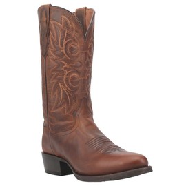 Dan Post Mens Cottonwood Embroidered Round Toe Casual Boots Mid Calf - Brown - Size 10 D