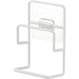Yamazaki 7017 Film Hook, Sponge Holder, Double, White, Approx. W 2.8 x D 2.4 x H 5.1 inches (7.3 x 6 x 13 cm) (not including film hooks), Tower Tower Sponge Place, Easy Installation