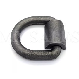 CALHAWK 3/4" D Ring Weld On 4 Flatbed Truck Trailer Tie Down Chain Towing HD