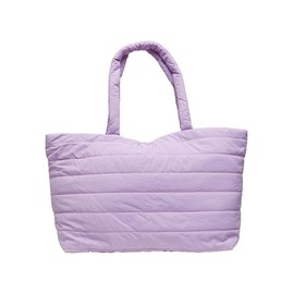 Urban Classics Unisex Shoulder Bag, Padded Tote Bag, Large Tote Bag, Unisex Shopper Bag, fliederfarben