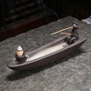 ChangWanna Frog Incense Holder Waterfall - Ceramic Cone Backflow Incense