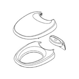 THETFORD 36766 White Bravura Toilet Seat and Cover