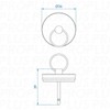 Multibros Siphon Sealing Plug with Pin - Diameter 33 mm