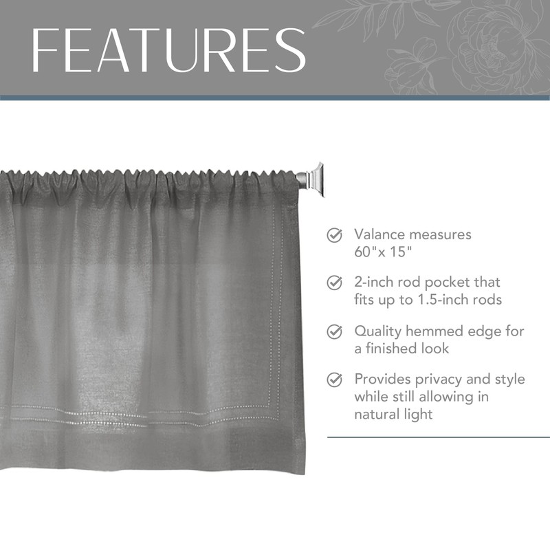 Elrene Home Fashions 026865775426 - Cortina para Ventanas de Cocina,