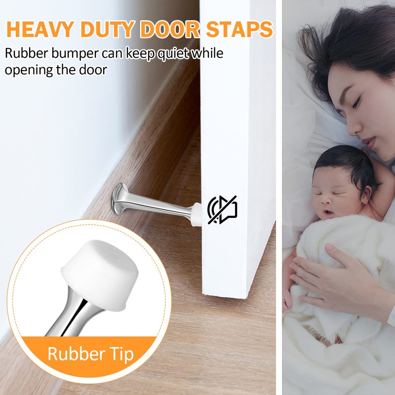 Chumia 24 Pack Door Stop Heavy Duty Solid Rigid Door