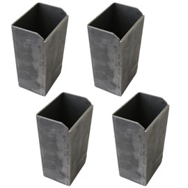 Boxer 4 Pack Utility Truck Stake Pocket Sleeve - Steel Weld On for Flat Bed Trucks and Trailers – Bayer Style