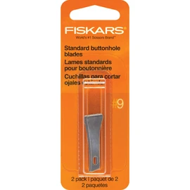 Fiskars 164040-1001 Standard #9 Buttonhole Replacement Blades, 2 Pack