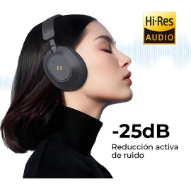 Auriculares inalmbricos Bluetooth 5.4 HAVIT LIFE NC01H Anc Cancelacion de Ruido Hi-Res Audio Diadema con micrfono, color Negro                        