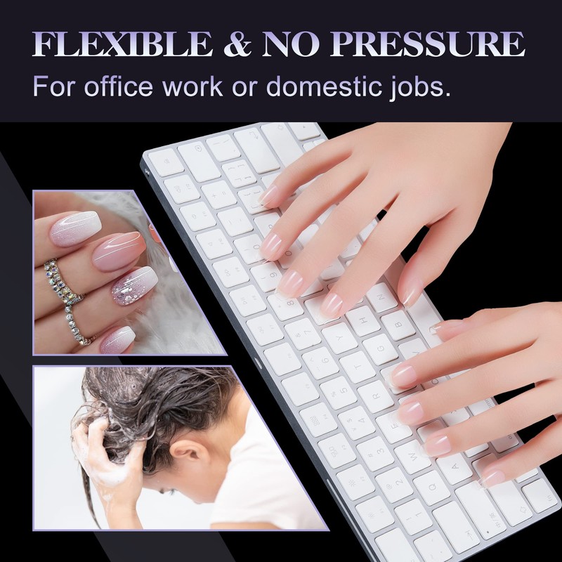 Gelike EC Extra Short Soft Gel Nail Tips Kit for