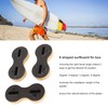 3 Pcs Surfboard Fin Box Round Cup Shape PVC Nine