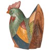 Wooden Hen / Chicken Hand Carved and Painted Rustic Style
