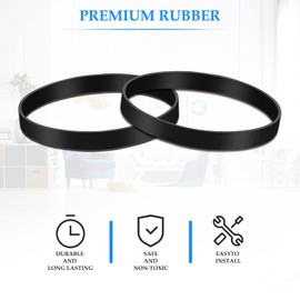 MULTIM Vacuum Cleaner Belts Compatible with Bissell Style 7 9 10 12 14 1831 2486 2259 PN 3031123 3031120 32074 203-1093 Replacement Belt (2 Pack)
