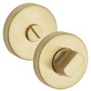 Satin Brass Bathroom Thumb Turn and Release