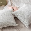 Home Brilliant White Mix Black Rectangle Cushion Covers 30x50 Set