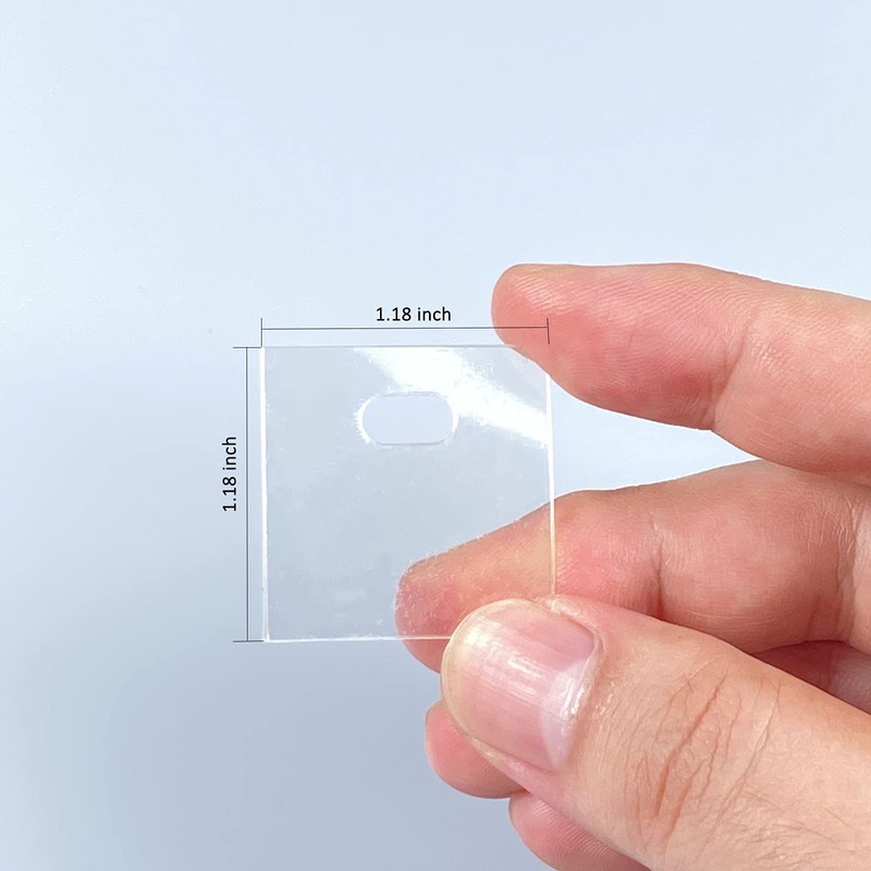 60 PCS Vertical Blind Repair Tabs Kit Clear Fixer Verticle