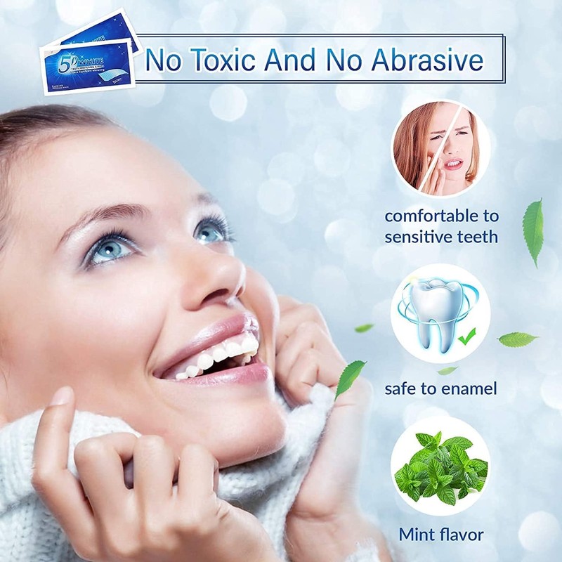 Teeth Whitening Strips, 28 Pcs Whitening Strips for Teeth Sensitive,