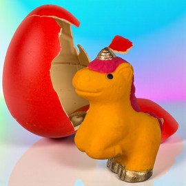 MIJOMA Growing Unicorn in the Egg - Magic Egg with Surprise to Grow in the Water - Random Colours - Magical Water Toy for Children (Small Egg: Approx. 6 x 4 cm)