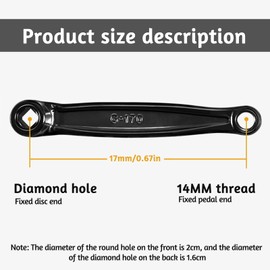 Fahibin 2 x bicycle crank arm for road bikes, mountain bikes, folding bikes (2 left cranks)