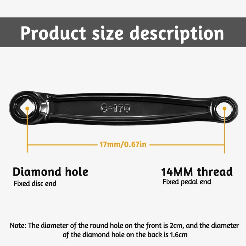 Fahibin 2 x bicycle crank arm for road bikes, mountain
