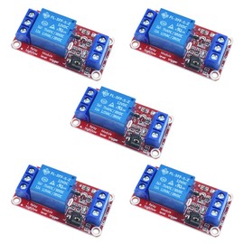 5PCS 5V 9V 12V 24V 1 Channel Relay Module with Optocoupler Isolation Support High or Low Level Trigger (24V)