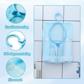 GMHLLES Peg Bag for Washing Line, 3 PCS 22 * 30cm Clothes Pegs Bag with Hanger, Multi Purpose Mesh Peg Bags, Reusable and Washable for Drying Clothes