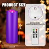 5 Pcs Christmas Advent Pillar Candles LED Flameless Advent Candle