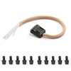 Set of 10 Robust Plastic End Plugs/Folding Closure Autoclose) for