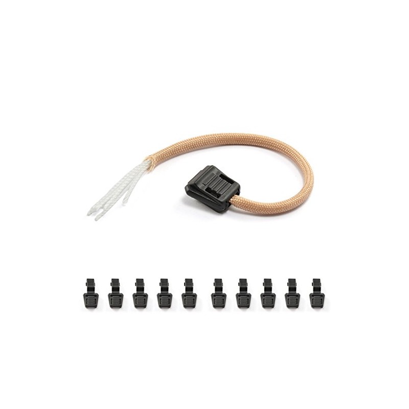 Set of 10 Robust Plastic End Plugs/Folding Closure Autoclose) for