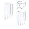 200 Pcs Plastic Collar Tighteners Cue Collar Plastic Collar Stays