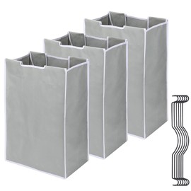 Jhua 3 Pack Large Laundry Sorter with 6 Handles, 600D Replacement Bags, 14.9x9.0x21.7in