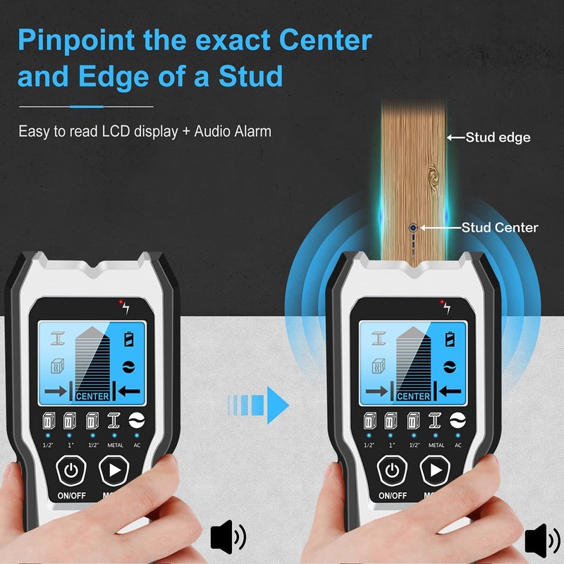 FOLAI TH550 Stud Finder Wall Scanner - 5 in 1