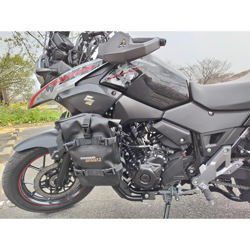 Motorcycle Frame Crash Bar Bag, 4L Waterproof Motor Saddle Pannier