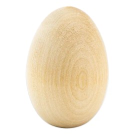 Huevos De Madera Natural Sin Pintar Para Manualidades 12 Pie