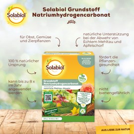 Solabiol Basic Material Sodium Hydrogen Carbonate, Natural Defence Against Fungal Diseases on Plants, 350 g Concentrate