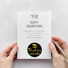 Black and Gold Graduation Thank You Favor Stickers 60PCS 1.75