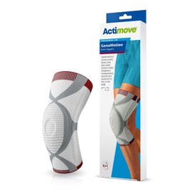 Actimove Professional GenuMotion Knee Brace | Left & Right Compatible Knee Support for Meniscus Tear, Pain, ACL, MCL, Arthritis, Injury Recovery | Men & Women, White, 2X-Small