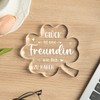 Beste Freundin Geschenke, Geschenk Freundin Geburtstag, 10.43cm Acryl-Dekoständer, Freundschaft Geschenk