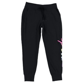 Victoria's Secret Pink Sweatpants Skinny Jogger (Black/Multicolor Logo, M)
