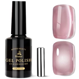 Biutee Magnetic Nails, Gel Nails, Color Gel, Cat Eye, Cat Eye Effect, Large Capacity, 0.5 fl oz (15 ml), Magnet, Cat Eye, Gel, Fine Particular Glitter, Diamond Gel, Magnetic Included, Brilliant